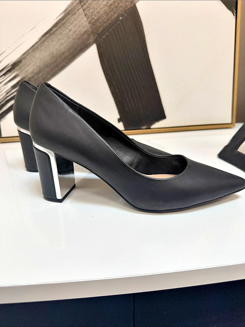Alfani Pointed Toe Heels in Black Like New